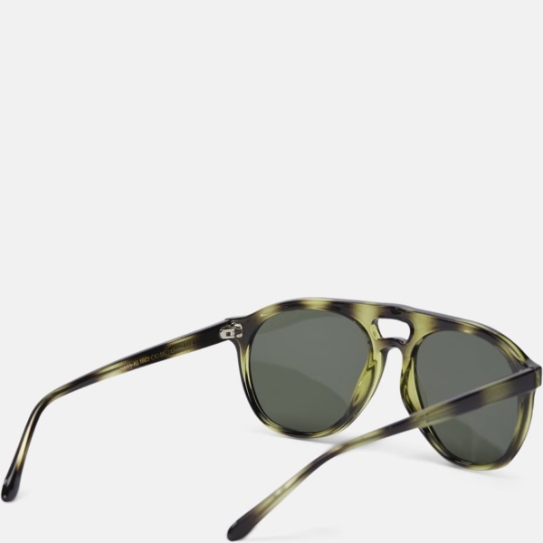 A. Kjærbede Sonnenbrille in Oliv dänisches Design – Bild 2
