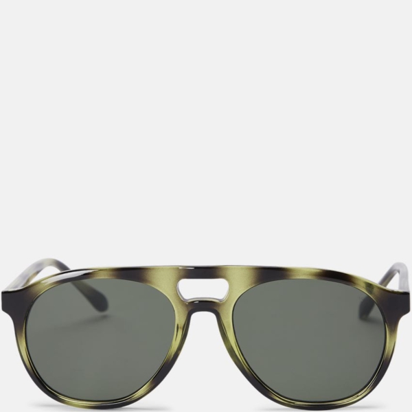 A. Kjærbede Sonnenbrille in Oliv dänisches Design