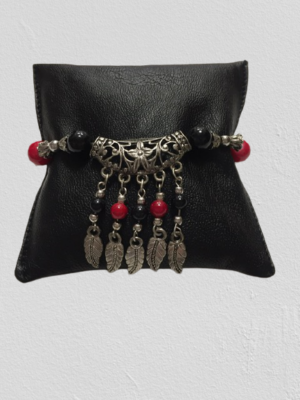 Armband Modeschmuck Retro mit hängenden Blättern und Schmucksteinen