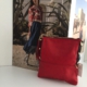 Umhängetasche Ledertasche Florence "Graziella" - Rot-