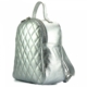 Silberner Rucksack Backpack