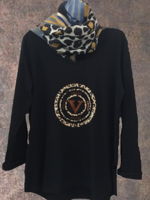Damen Langarmshirt "Amour" aus Baumwolle