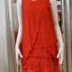 Via Milano italienisches Sommerkleid Rot -Seide-