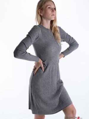 Kleid Elegant - Grau Gr.36/38