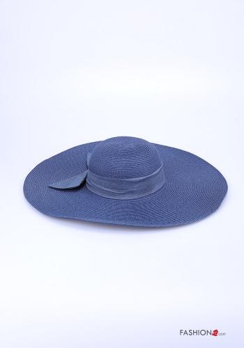 Hut mit Schleife - Blau -