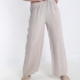 Italy Hose aus Leinen - Beige-