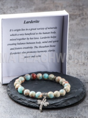 Armband aus echtem Naturstein - Larderite