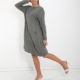 Kleid mit Taschen - Olivgrün