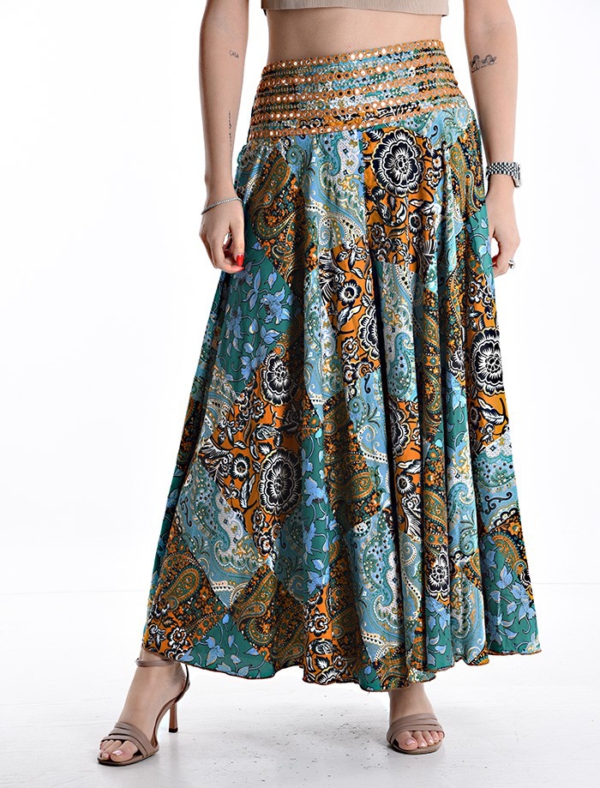 Seidenhose im Wide-Leg-Design mit elastischem Gummizug