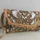 Rattan Handtasche mit Pailletten "Ornamente" -Handmade -