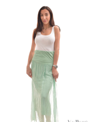 Casual langer Rock - Mintgrün