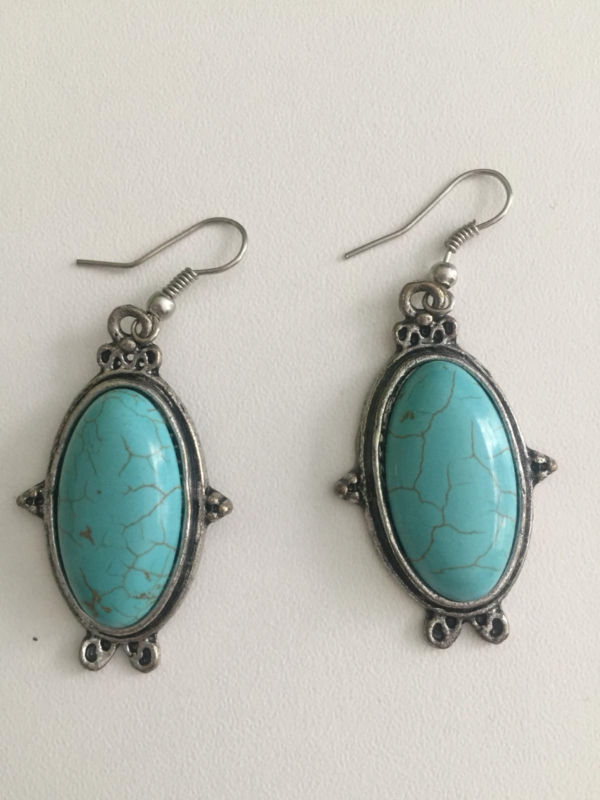 Türkis Ohrringe - indischer Schmuck