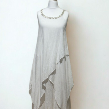 Damenkleid im antiken Stil mit fließender Drapierung - Sommerkleid